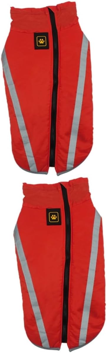 چاکەتی زستانەی سەگی PATKAW پاڵتۆی گەرم ڕەنگدانەوەی 4XL