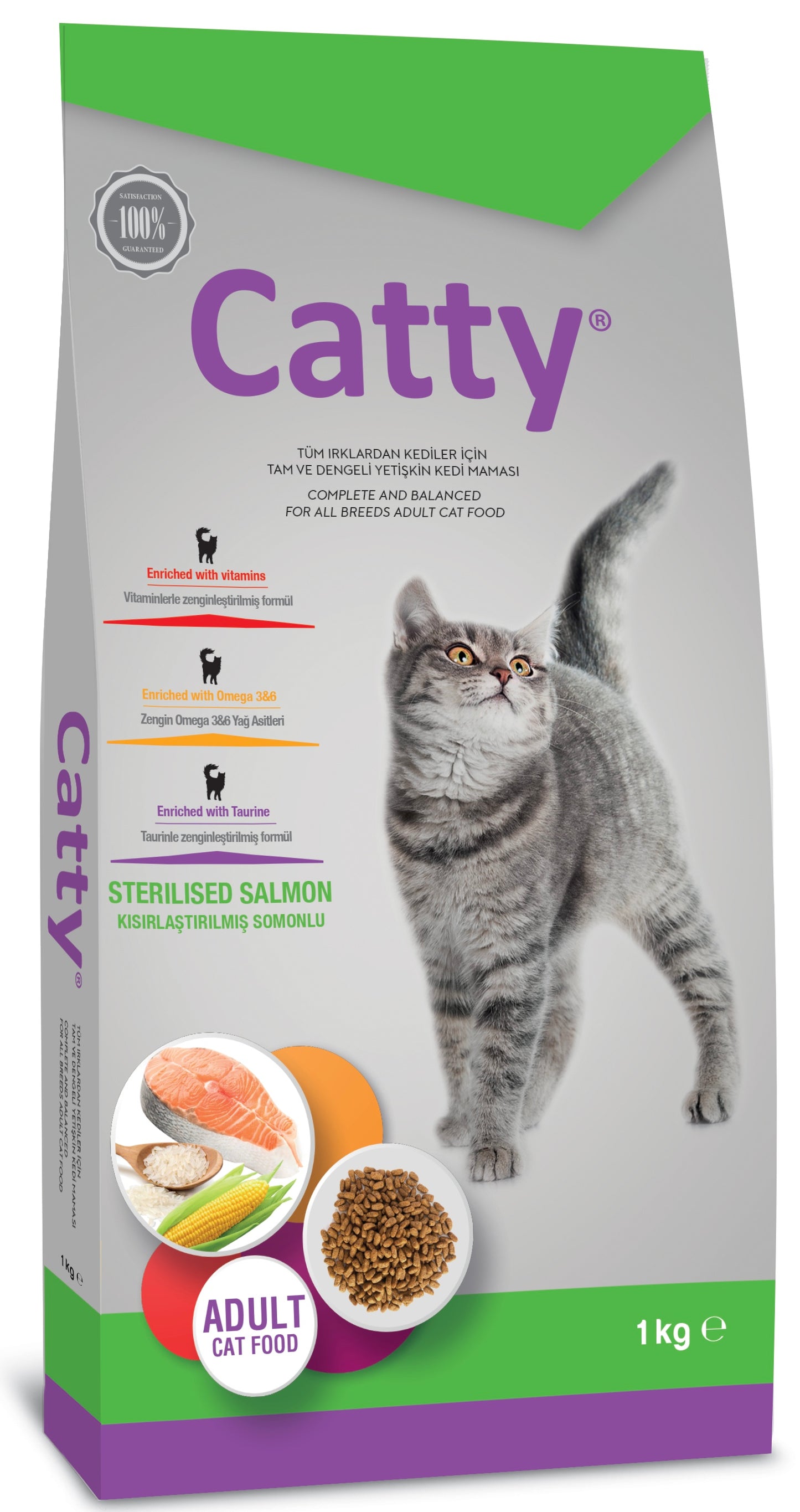 Catty Adult Sterilised Salmon 1Kg