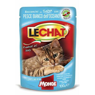 LeChat Pouches Chunkies with Atlantic Ocean Fish 100g