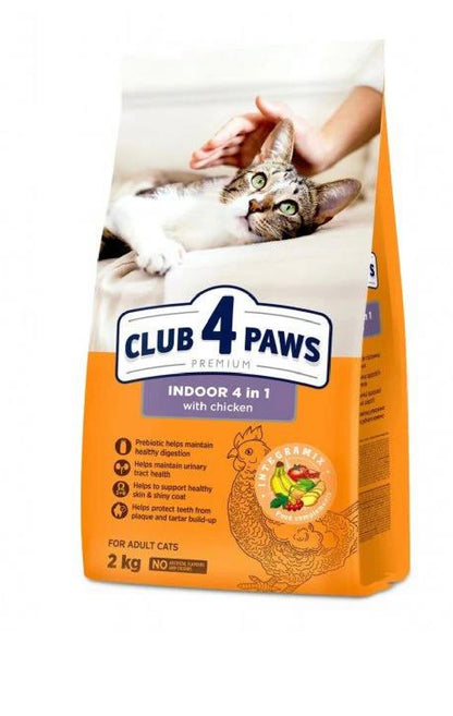 Club 4 Paws Indoor 4 in 1 Chicken 2Kg