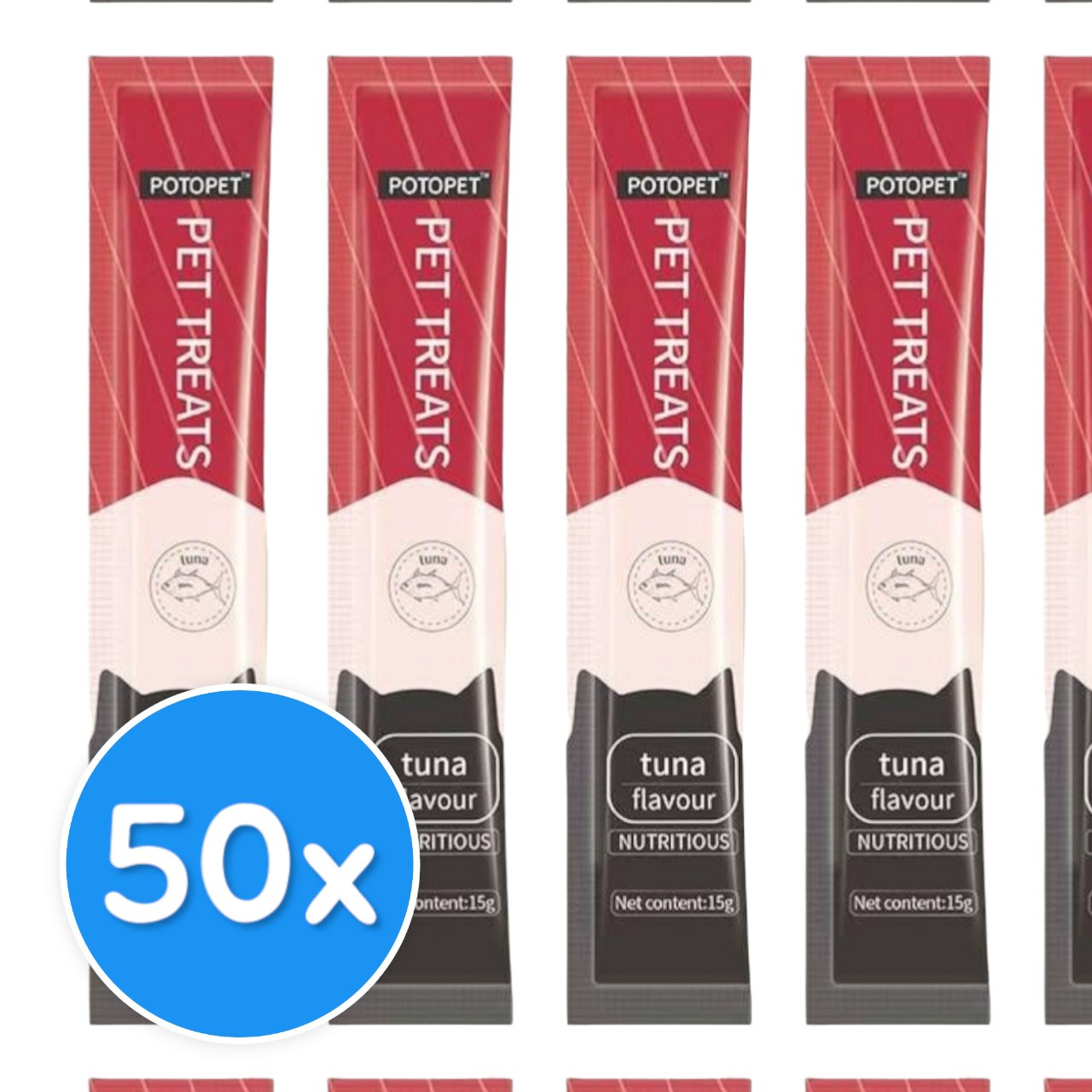 خواردنی کەمی پۆتۆپێت لەگەڵ تونا 50X