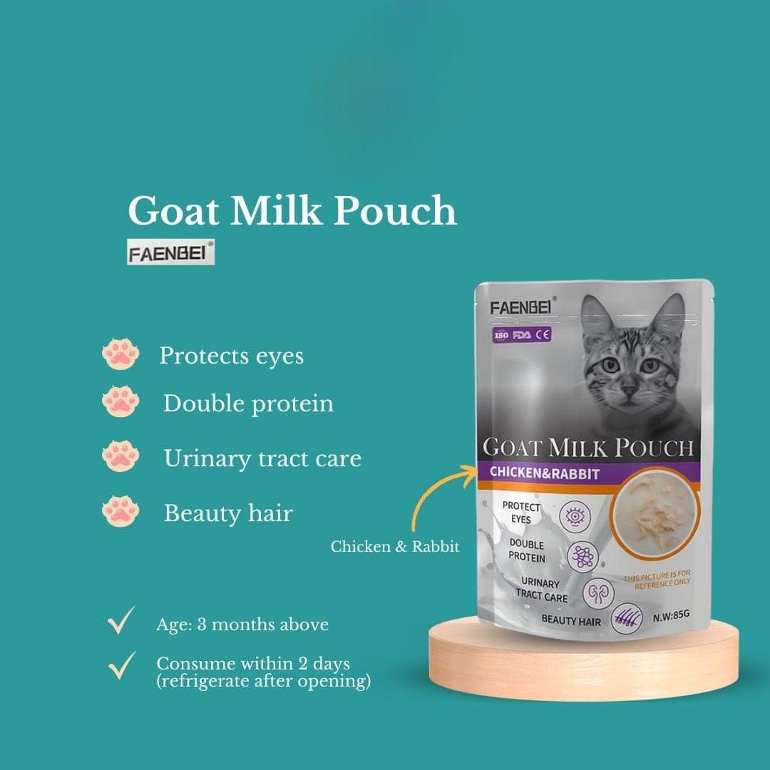Faenbei Goat Milk Pouch With Chicken & Rabbit 12X