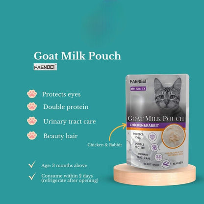 Faenbei Goat Milk Pouch With Chicken & Rabbit 12X