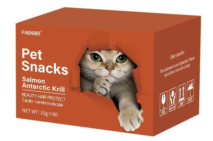 وجبة خفيفة للحيوانات الأليفة من فاينبي مع سمك السلمون 60X