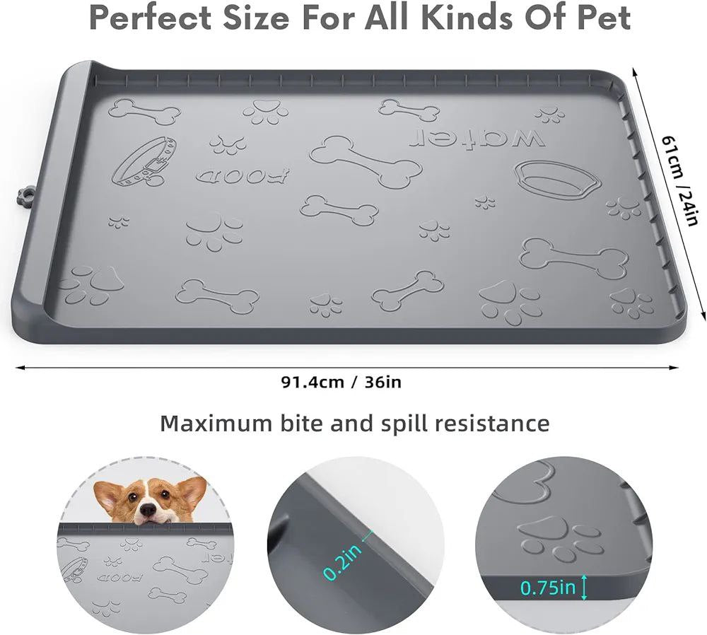 حصيرة سيليكون للكلاب لوضع الطعام