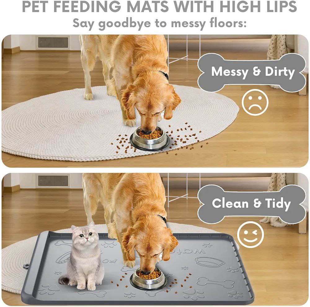 حصيرة سيليكون للكلاب لوضع الطعام