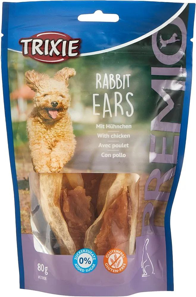 Trixie Rabbit Ears With Chicken 80g