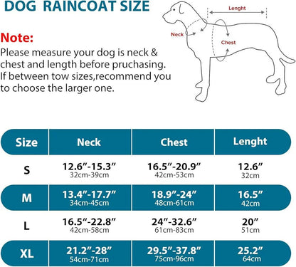 Dog Raincoat Lightweight M