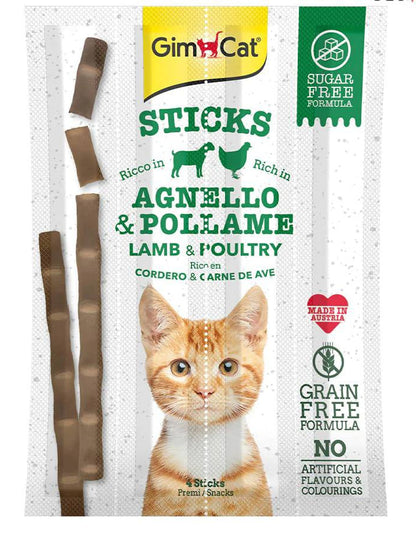 Gimcat –Sticks Lamb & Poultry 4X