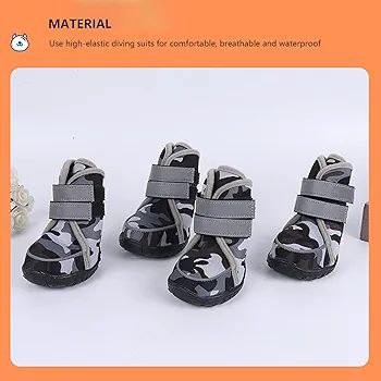 حذاء كلاب مقاوم للماء مقاس M