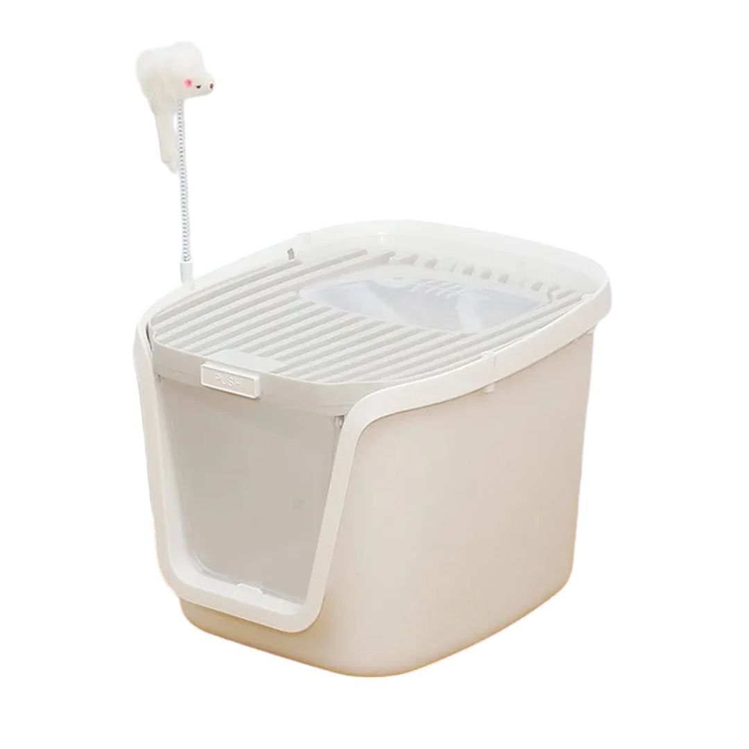 Covered Litter Box Grey XL 55cm