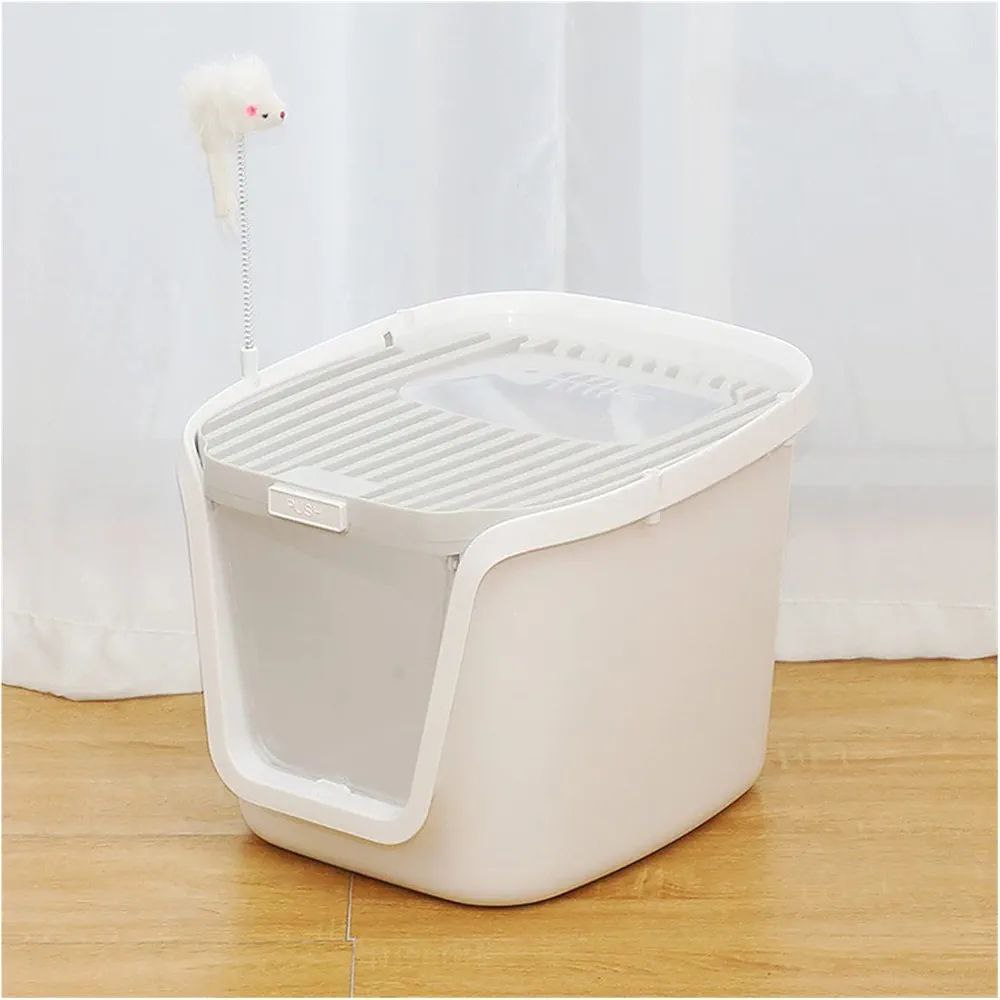 Covered Litter Box Grey XL 55cm