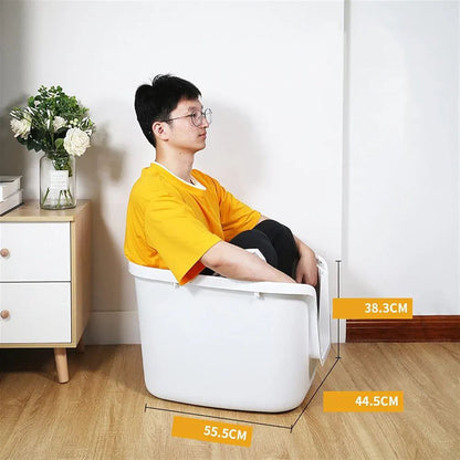 Covered Litter Box Grey XL 55cm