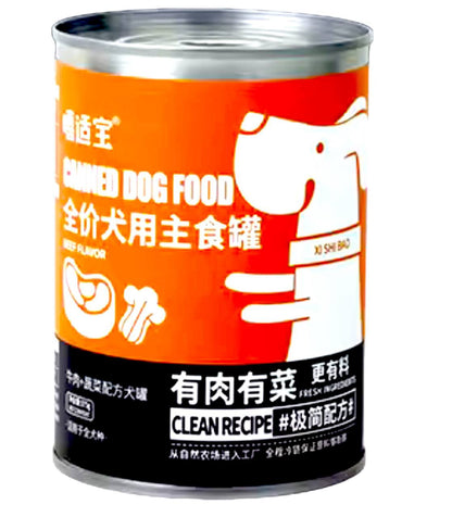 Canned Dog Food with Beef & Vegetables 12X