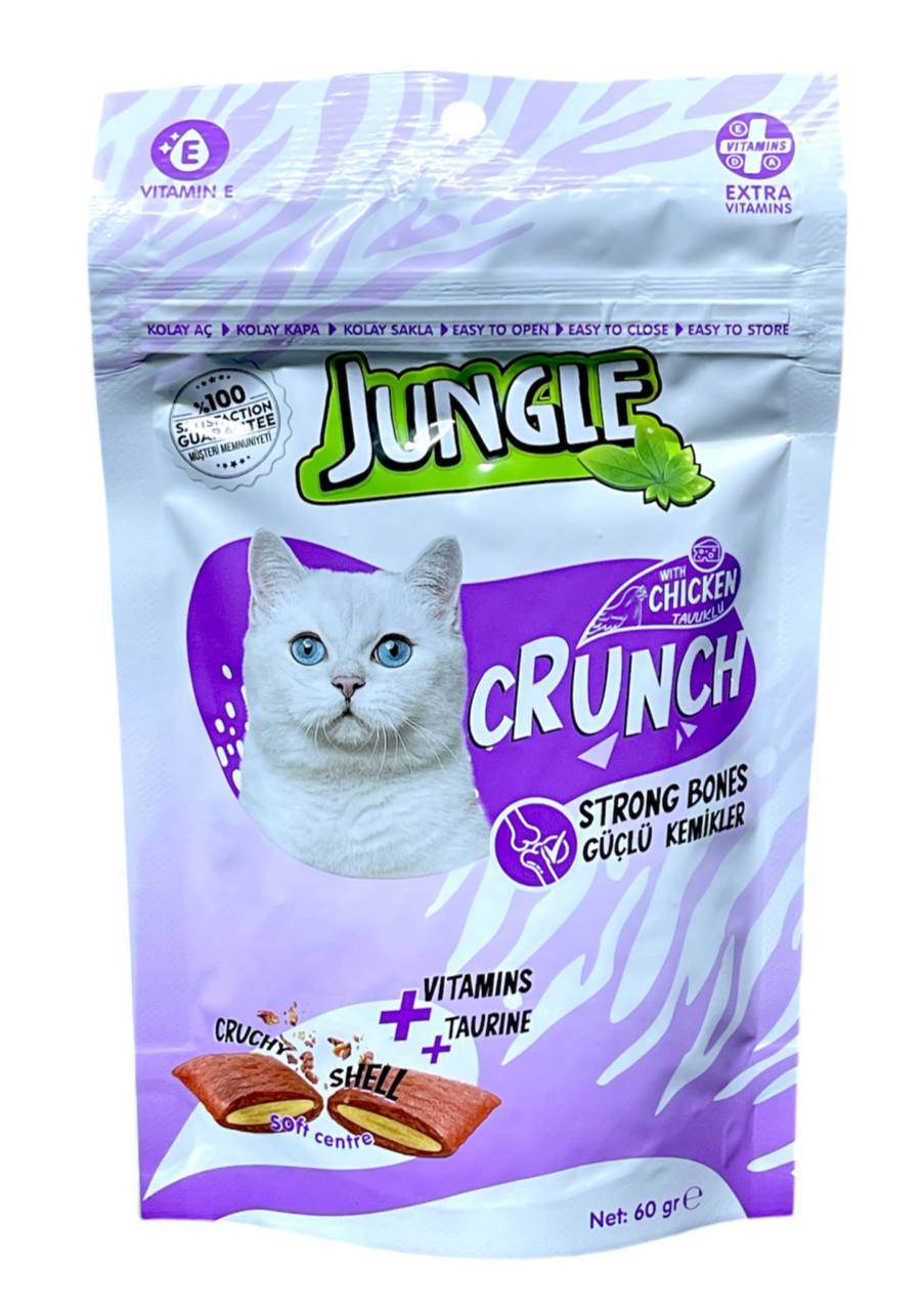 جەنگڵ کرانچ ئێسکی بەهێز لەگەڵ مریشک و شەترەنج 60g