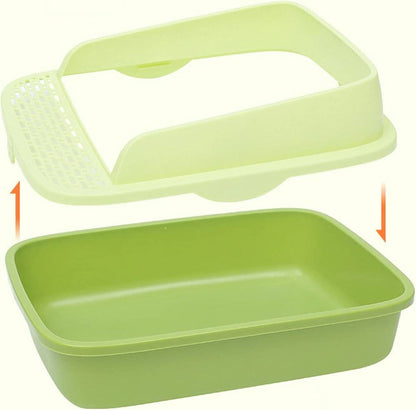 صندوق قمامة مفتوح أزرق فاتح 38 سم