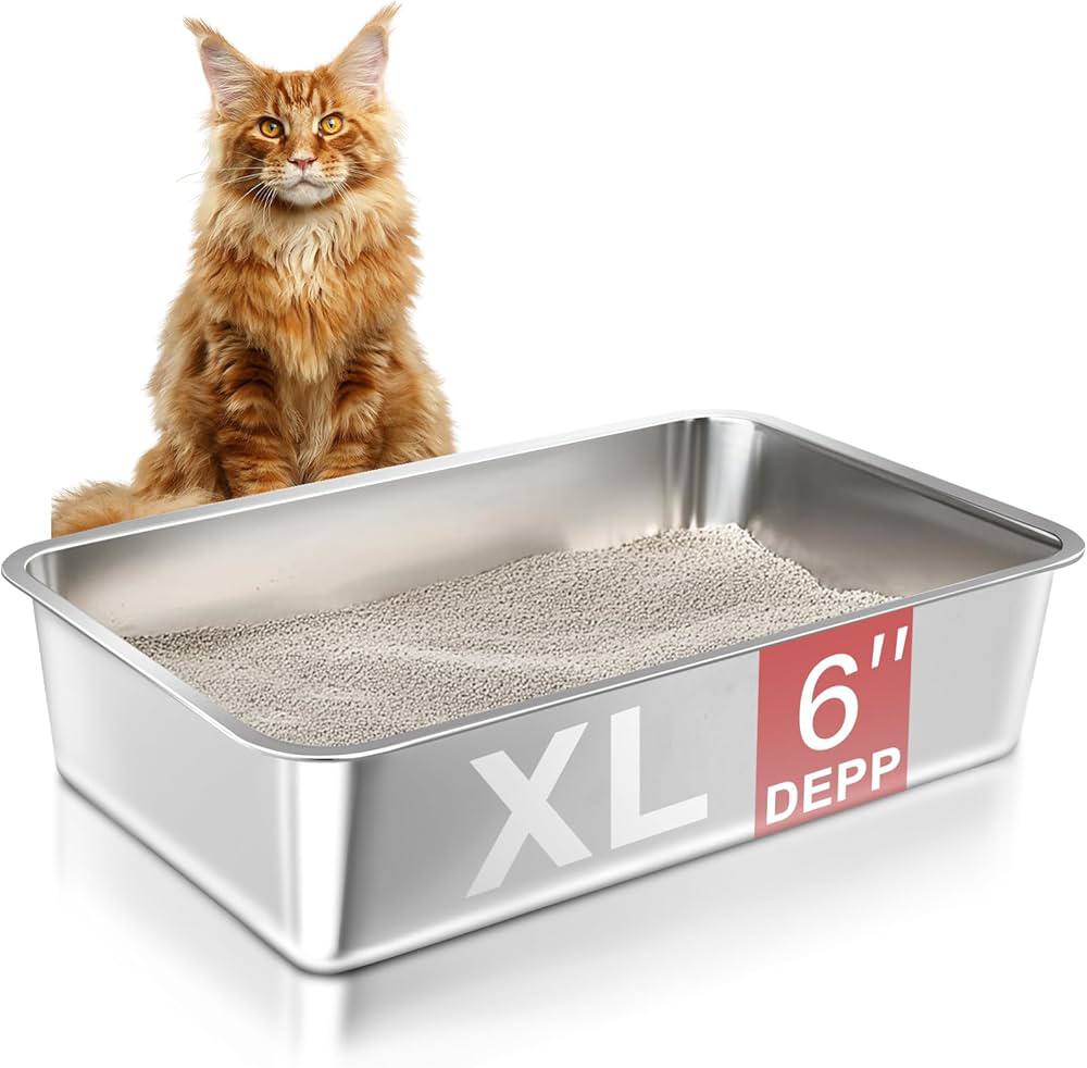 صندوق قمامة مفتوح من الفولاذ كبير 60 سم