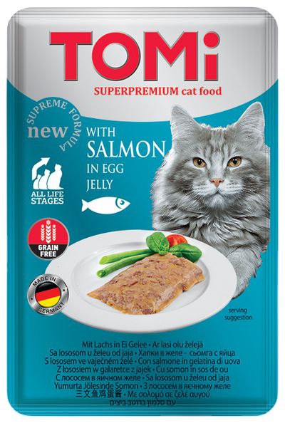Tomi Salmon & Egg in Jelly 100g