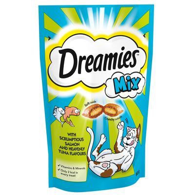 Dreamies Mix Scrumptious Salmon & Heavenly Tuna 60g