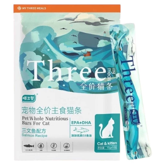 Three Adult & Kitten Snack Salmon x10
